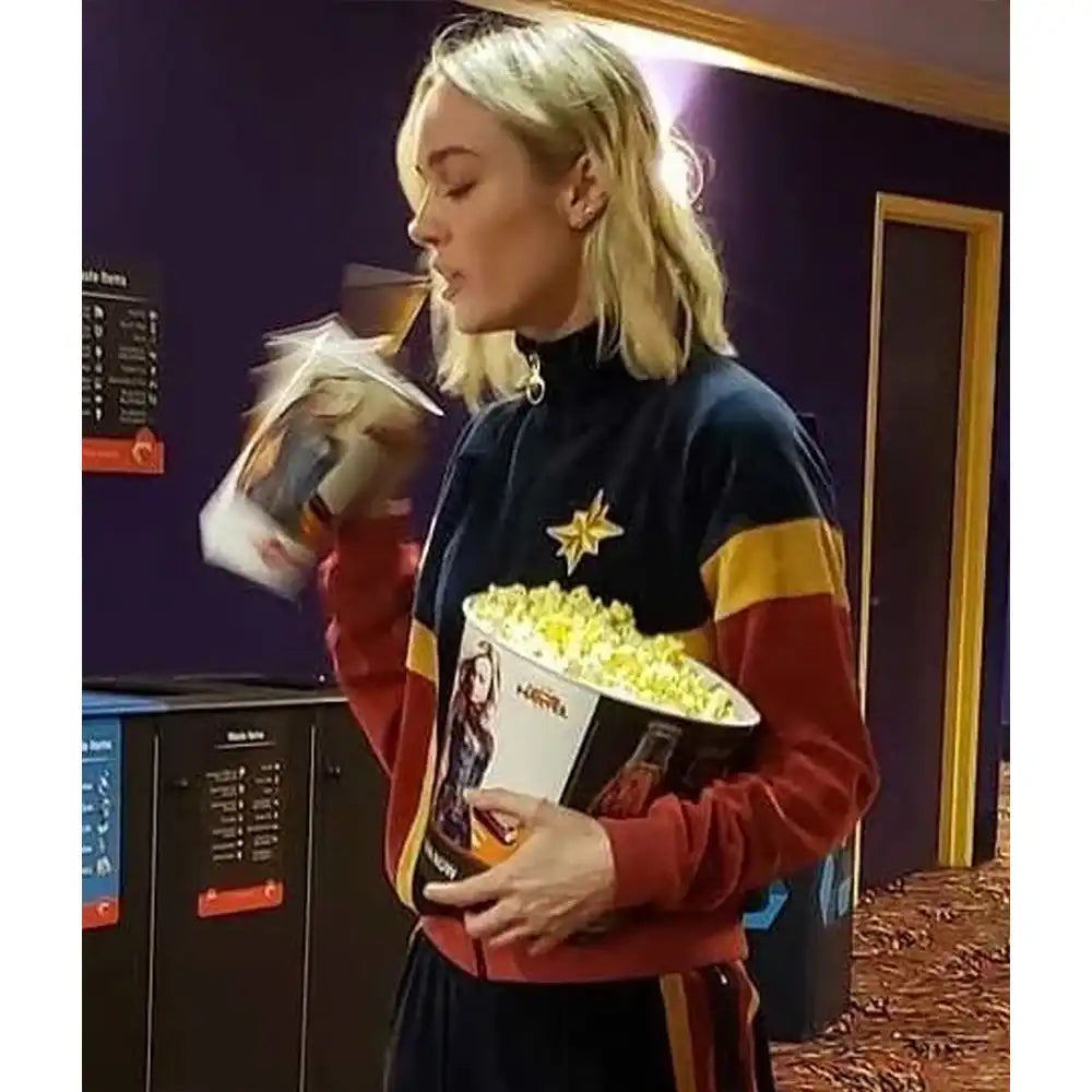 Captain Marvel velvet full-zip jacket

