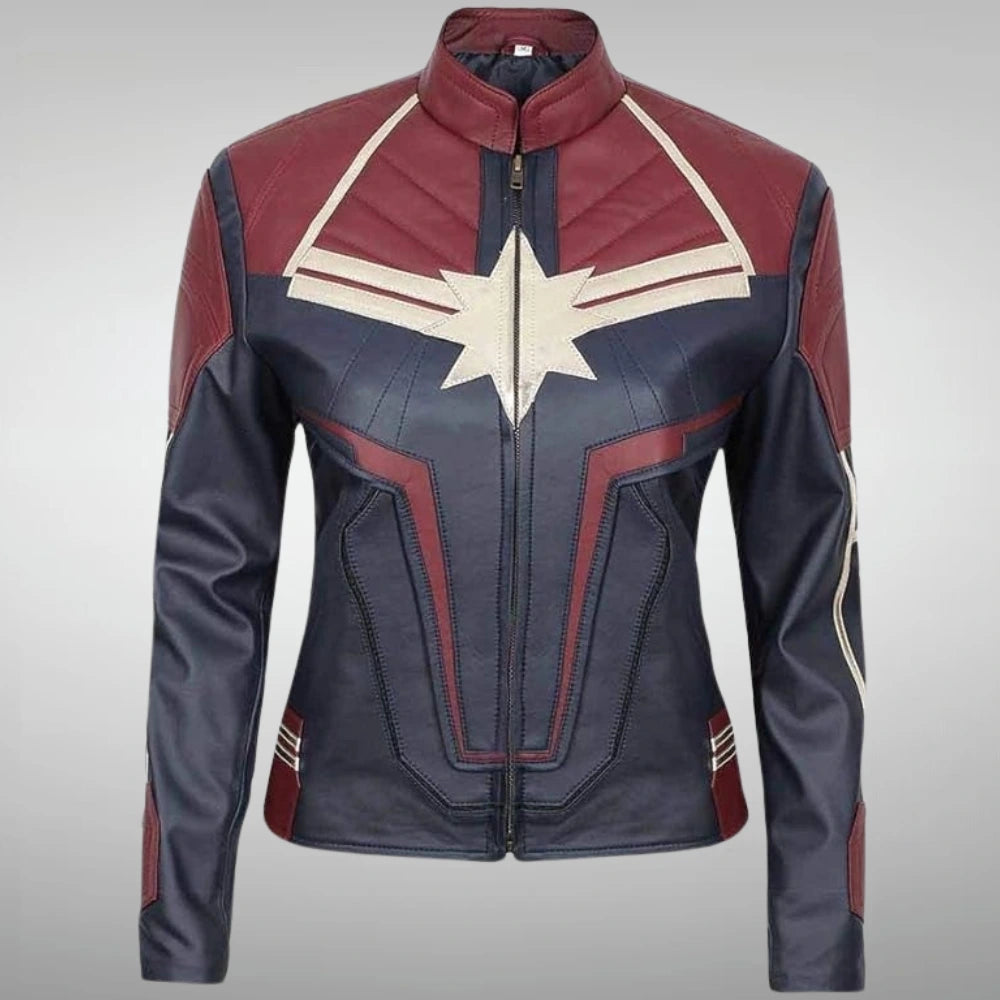 captain marvel leather jacket