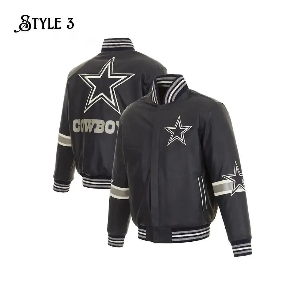 Cowboys leather jacket men
