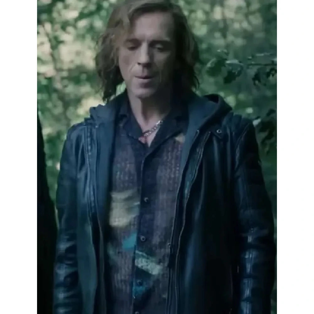 Lachlan Watson Y2K Ash black hooded coat

