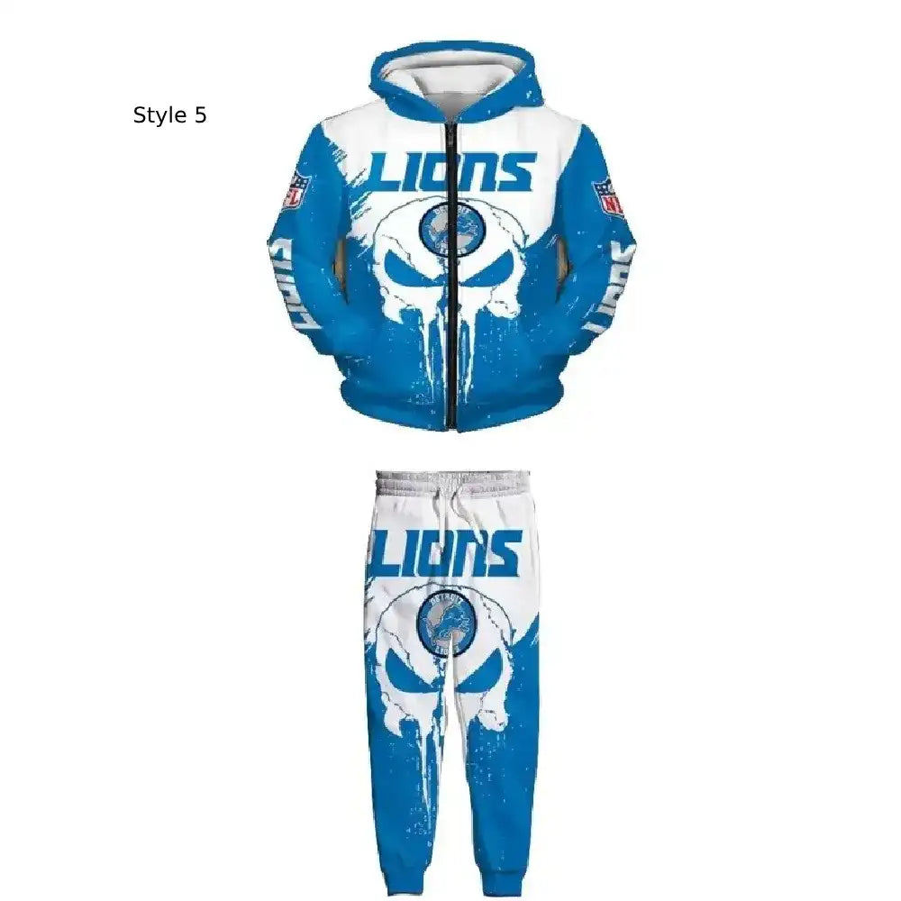 Blue and white Detroit Lions Tracksuit