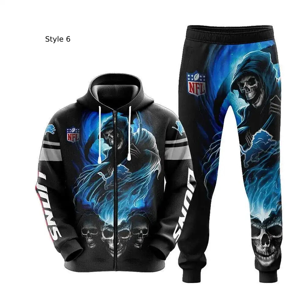 Detroit Lions Skull Tracksuit