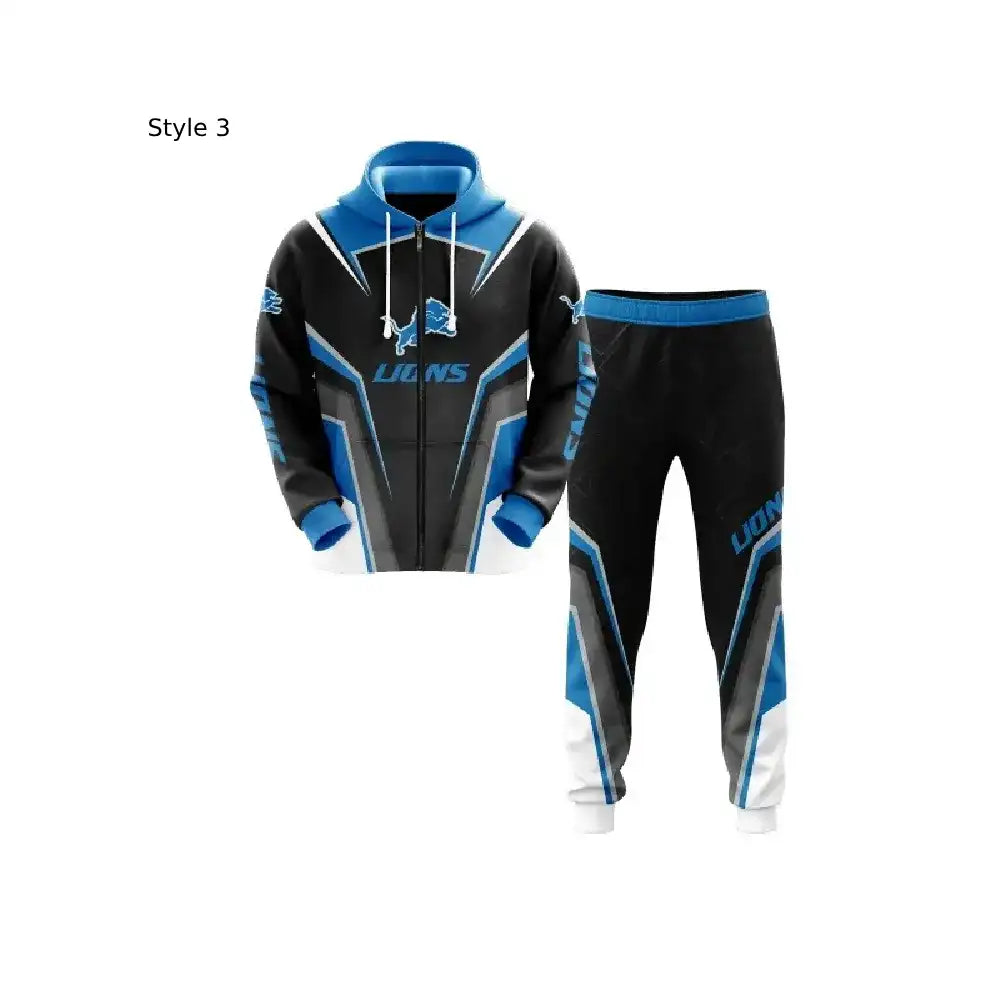 Black Detroit Lions Tracksuit