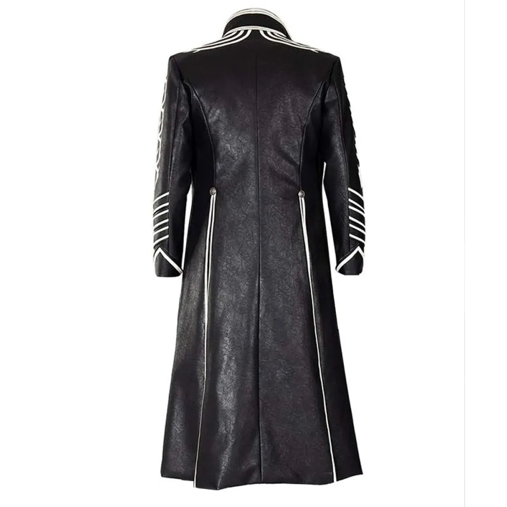 Devil May Cry 5 Vergil Black Leather Coat