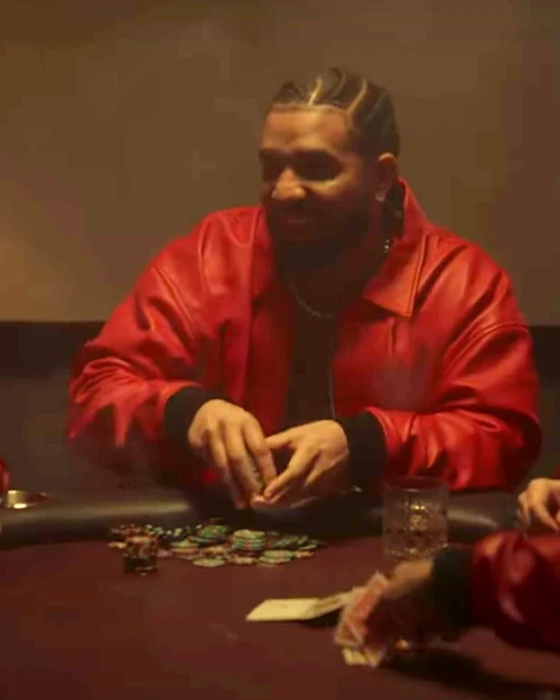 Drake Albanian Flag Leather Jacket