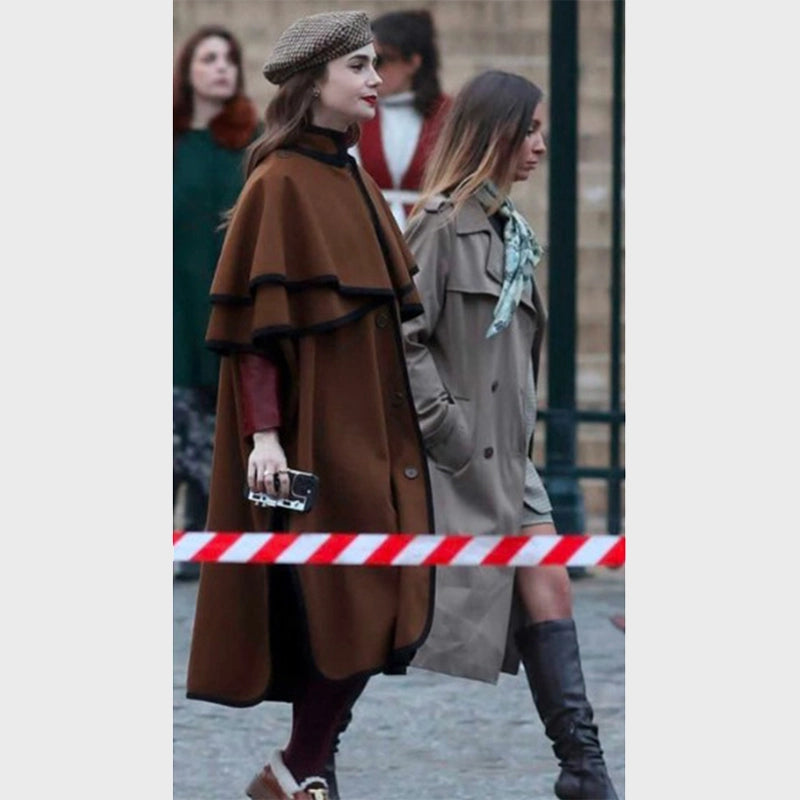 Emily In Paris S04 Brown Coat