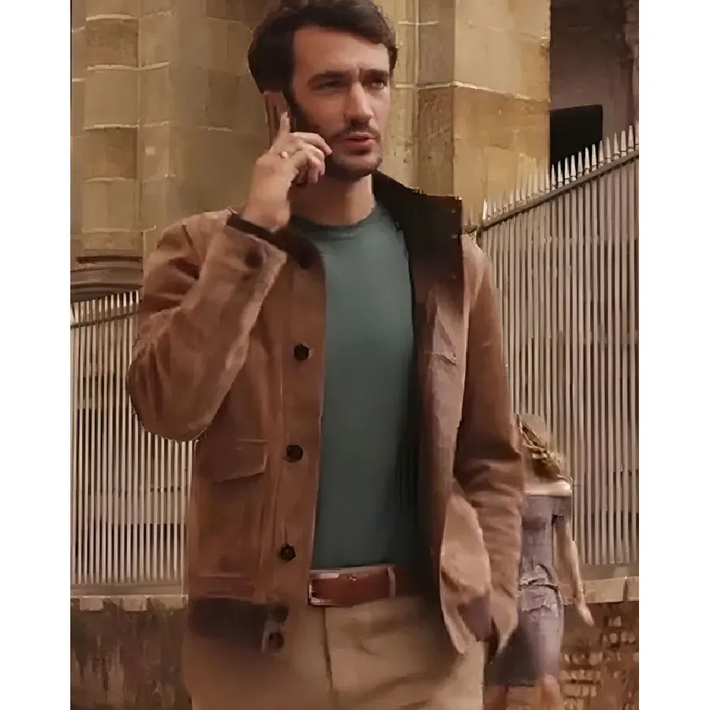 Emily in Paris S04 Eugenio Franceschini Brown Jacket