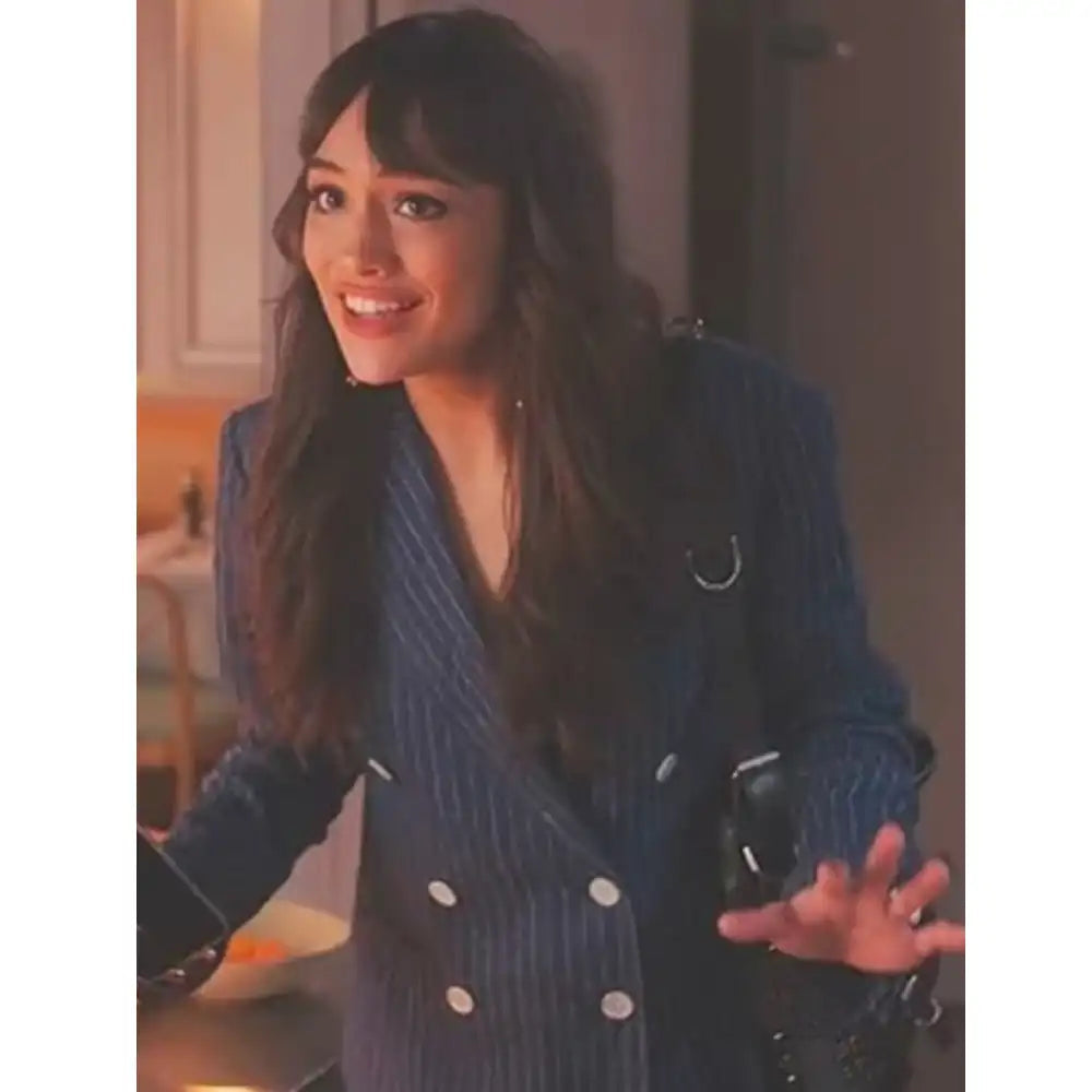 Emily In Paris S04 Genevieve Pinstripe Blazer
