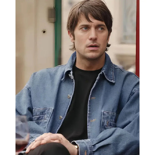 Emily in Paris S04 Lucas Bravo Blue Denim Jacket