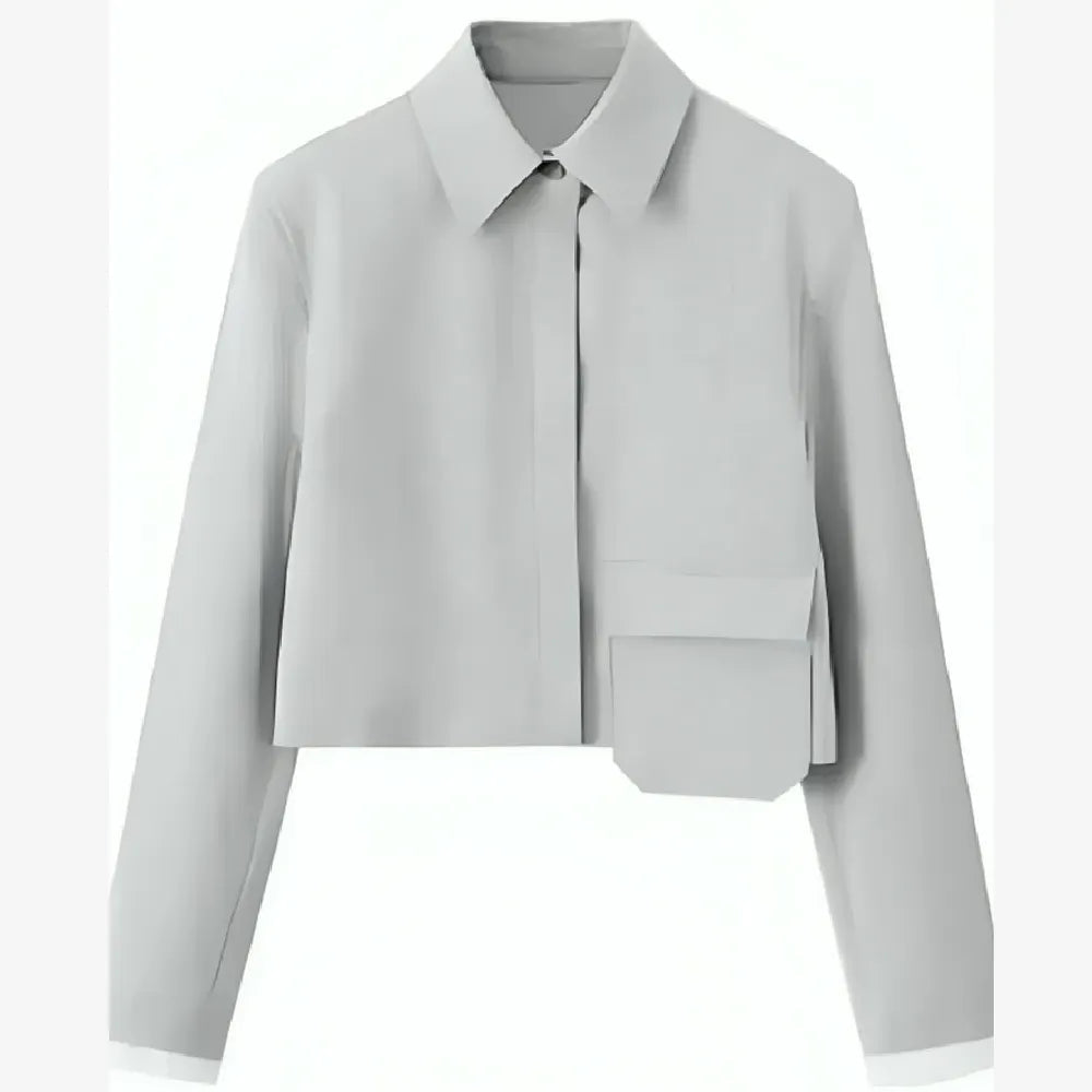 Genevieve Emily in Paris cropped jacket
