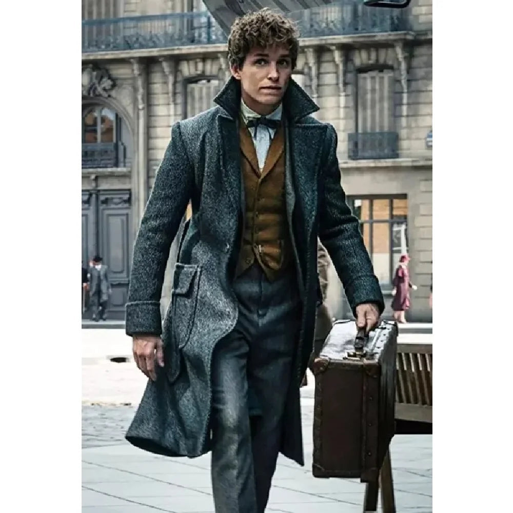 Eddie Redmayne Grey Trench Coat