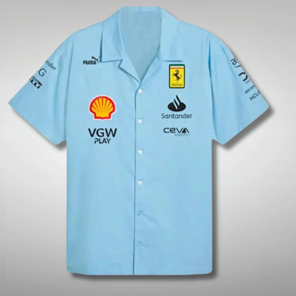 FerrariRacingBlueMiamiGrandPrixShirt
