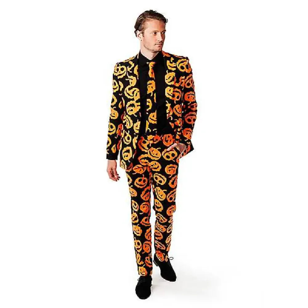 Halloween Pumpkin Printed Suit