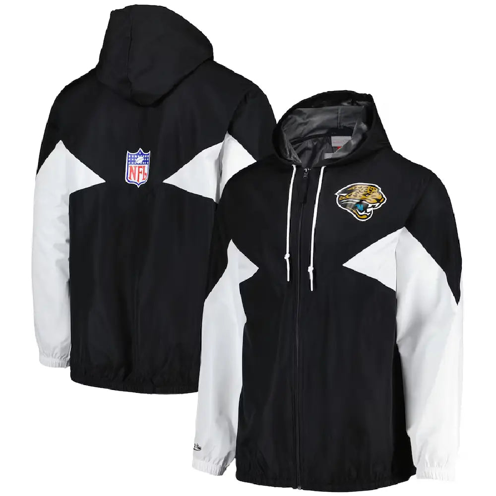 Jacksonville Jaguars Mitchell and Ness windbreaker Jacket
