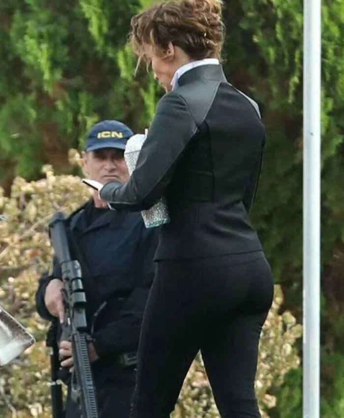 Jennifer Lopez Atlas 2024 Black Jacket