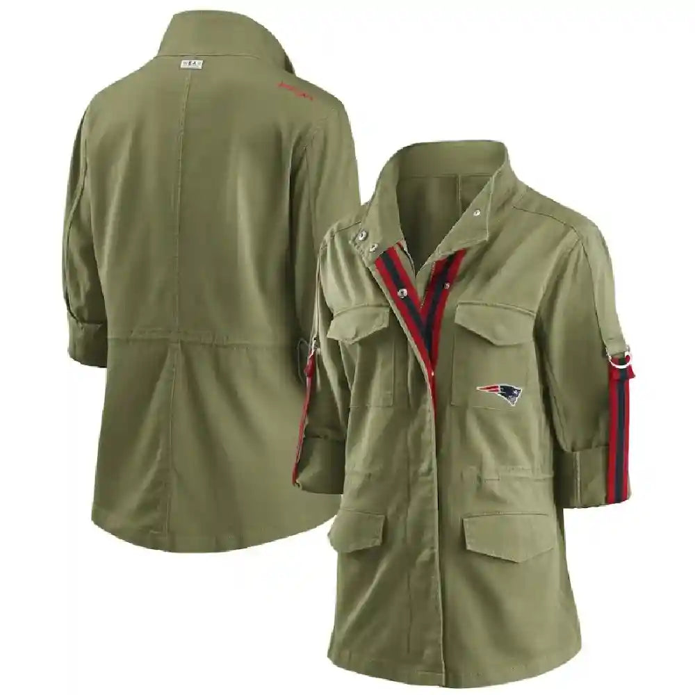 Joelynn New England Patriots Green Jacket
