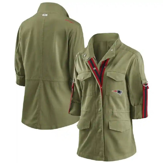 Joelynn New England Patriots Green Jacket
