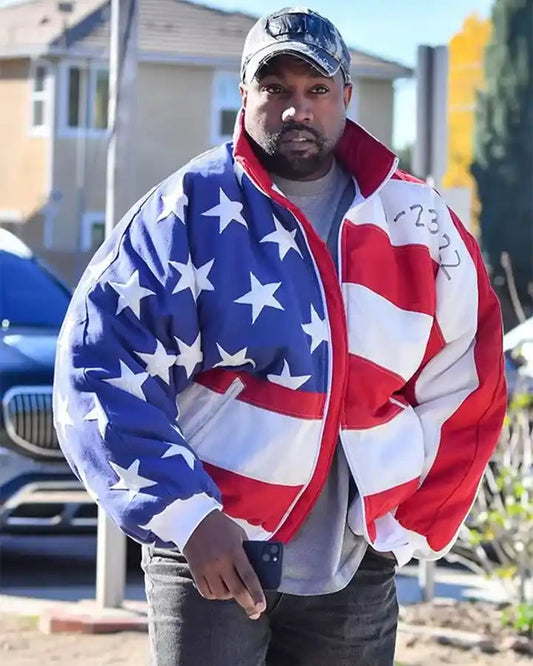 Kanye West American Flag Jacket