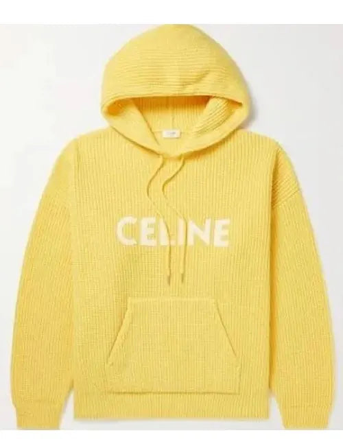 Knit Celine Receiver S01 Pullover Yellow Hoodie