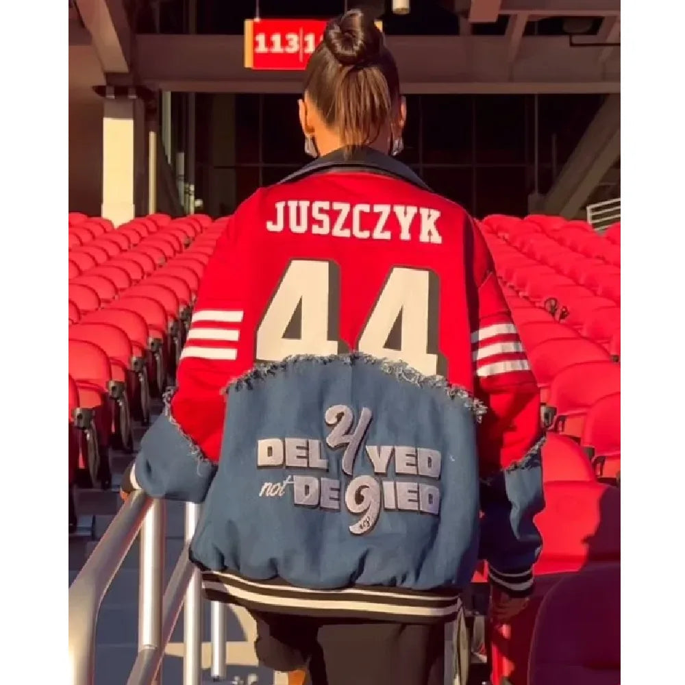 49ers Kristin Juszczyk Delayed Not Denied Jacket