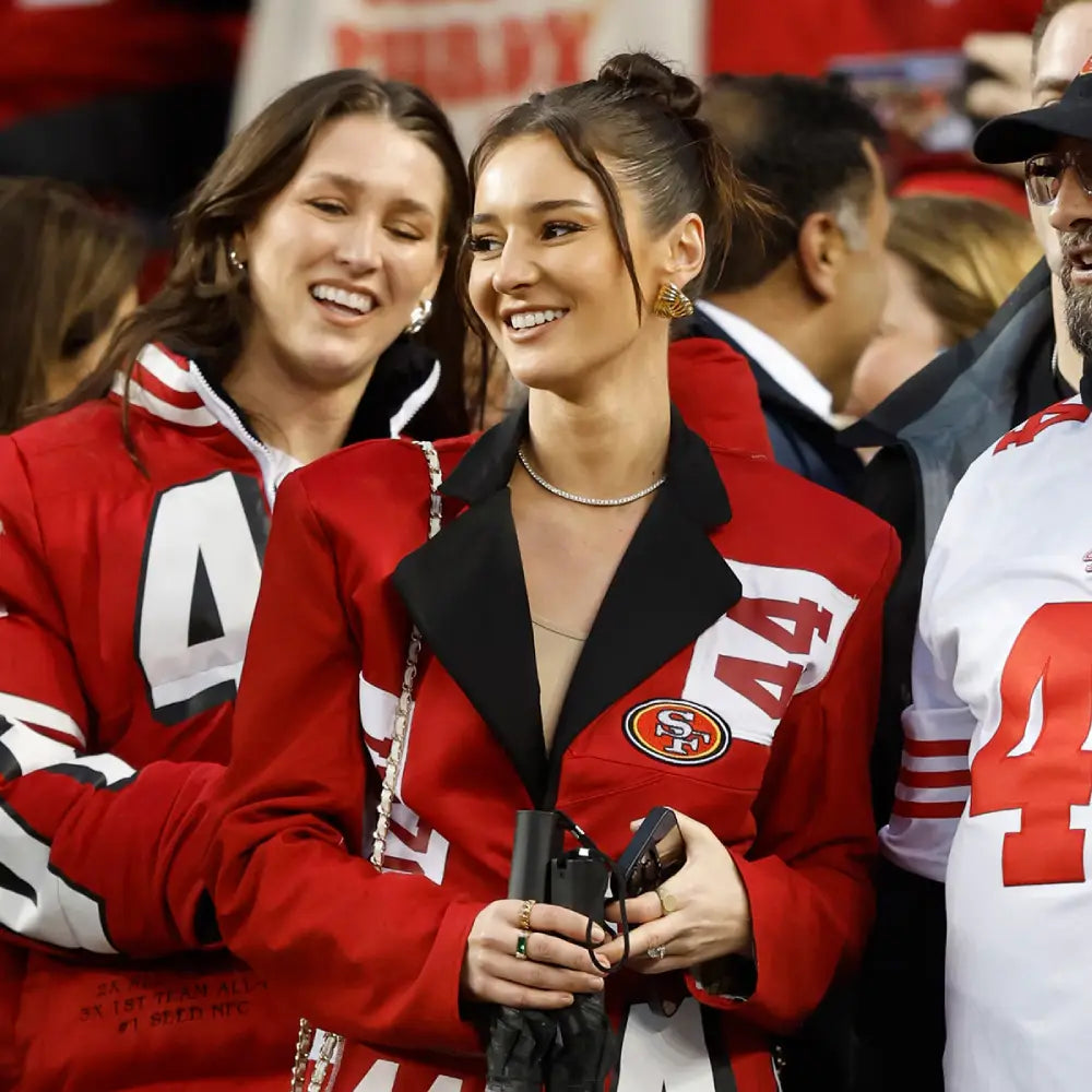 Kristin Juszczyk Red Blazer San Francisco 49ers
