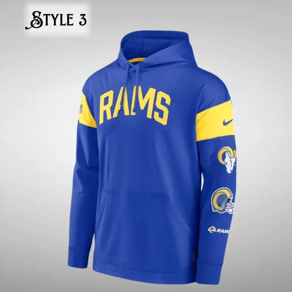 Blue Los Angeles Rams Nike Hoodie
