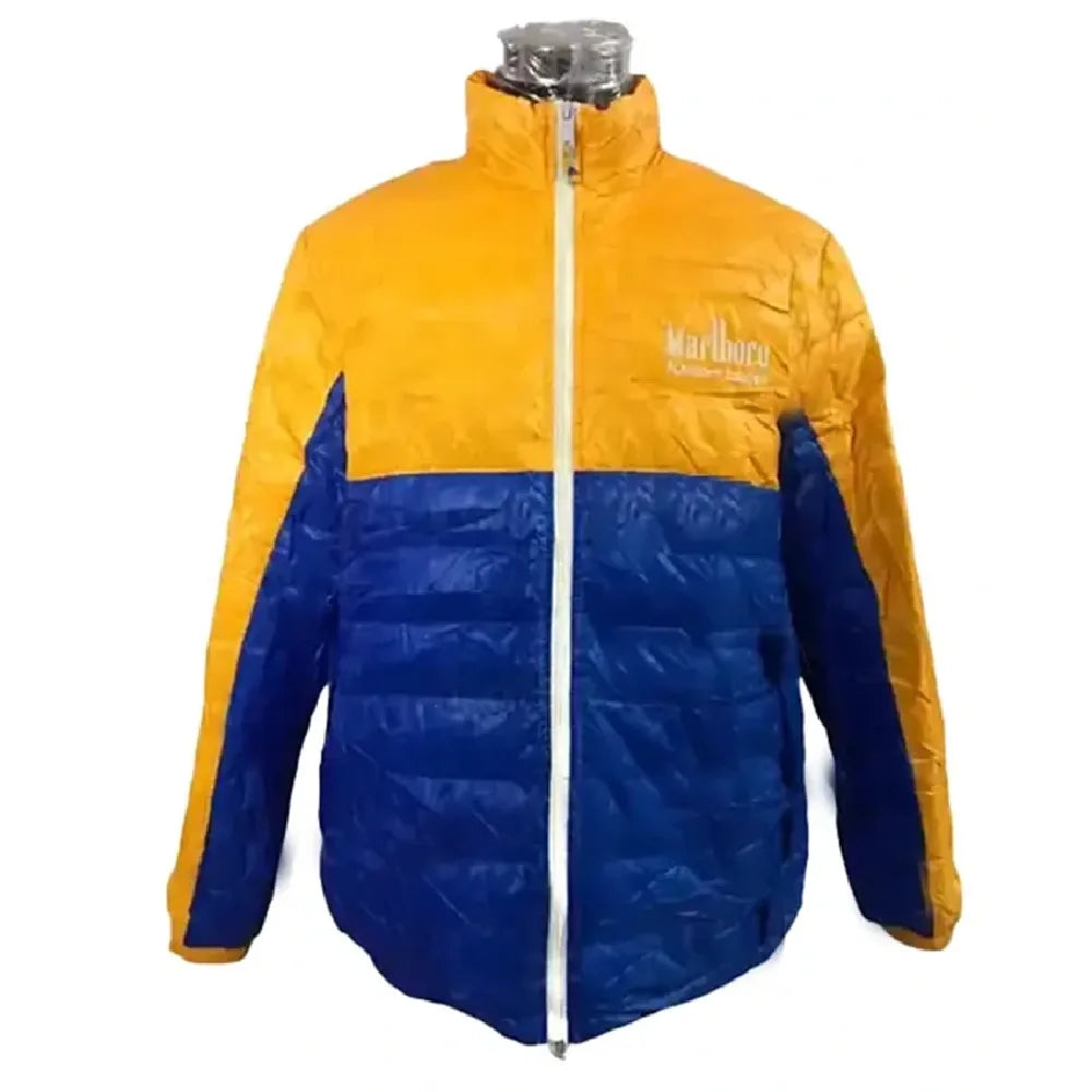 Marlboro Fusion Blast Yellow and Blue Puffer Jacket
