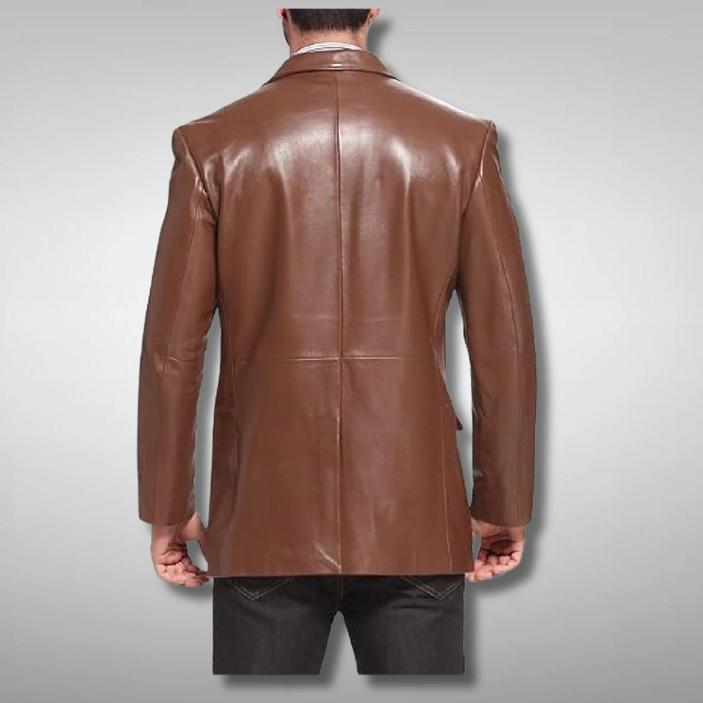 Brown Two Button Blazer