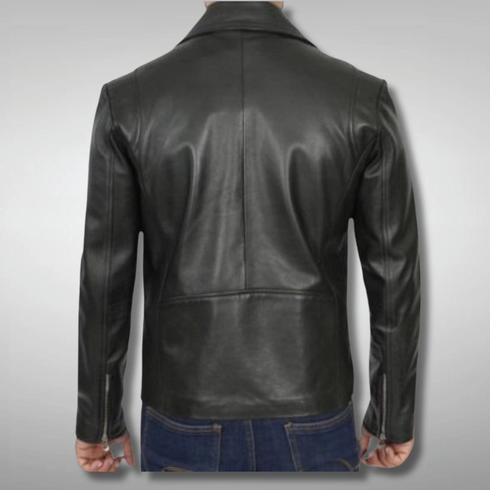 Mens Black Biker Jacket