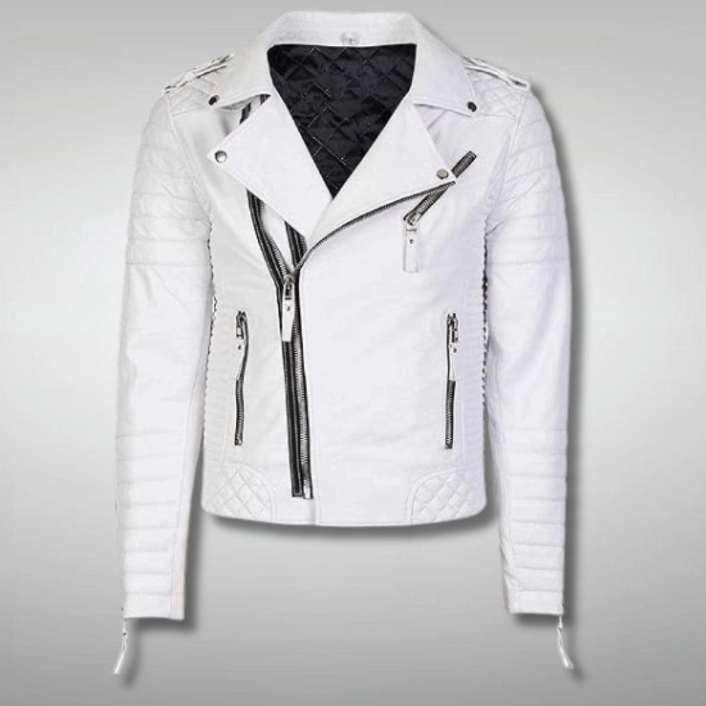 White Leather Jacket