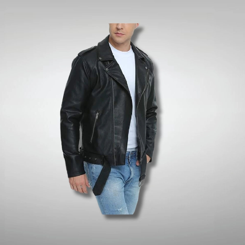 Black Leather Motorcycle Jacket