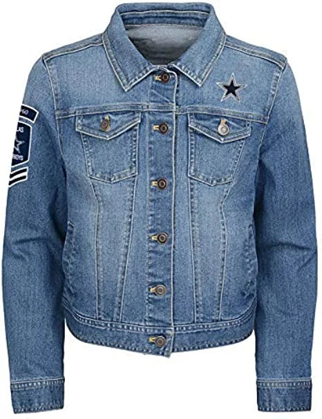 Support your team in style with the Morley Dallas Cowboys Blue Denim Jacket. Perfect for fans and casual wear. Available now at Master Jacket!