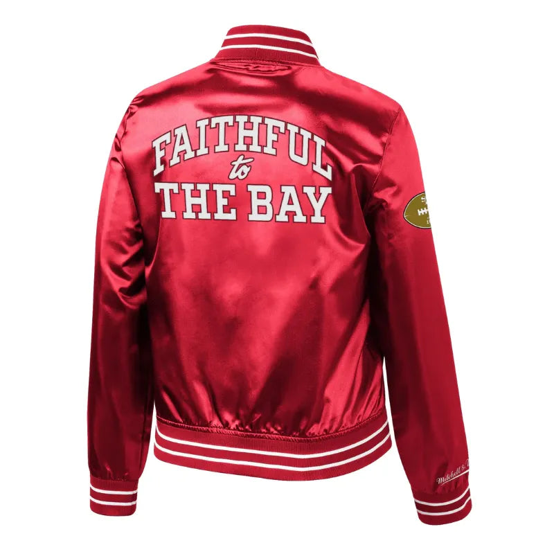Neal Fay San Francisco 49ers Satin Varsity Jacket