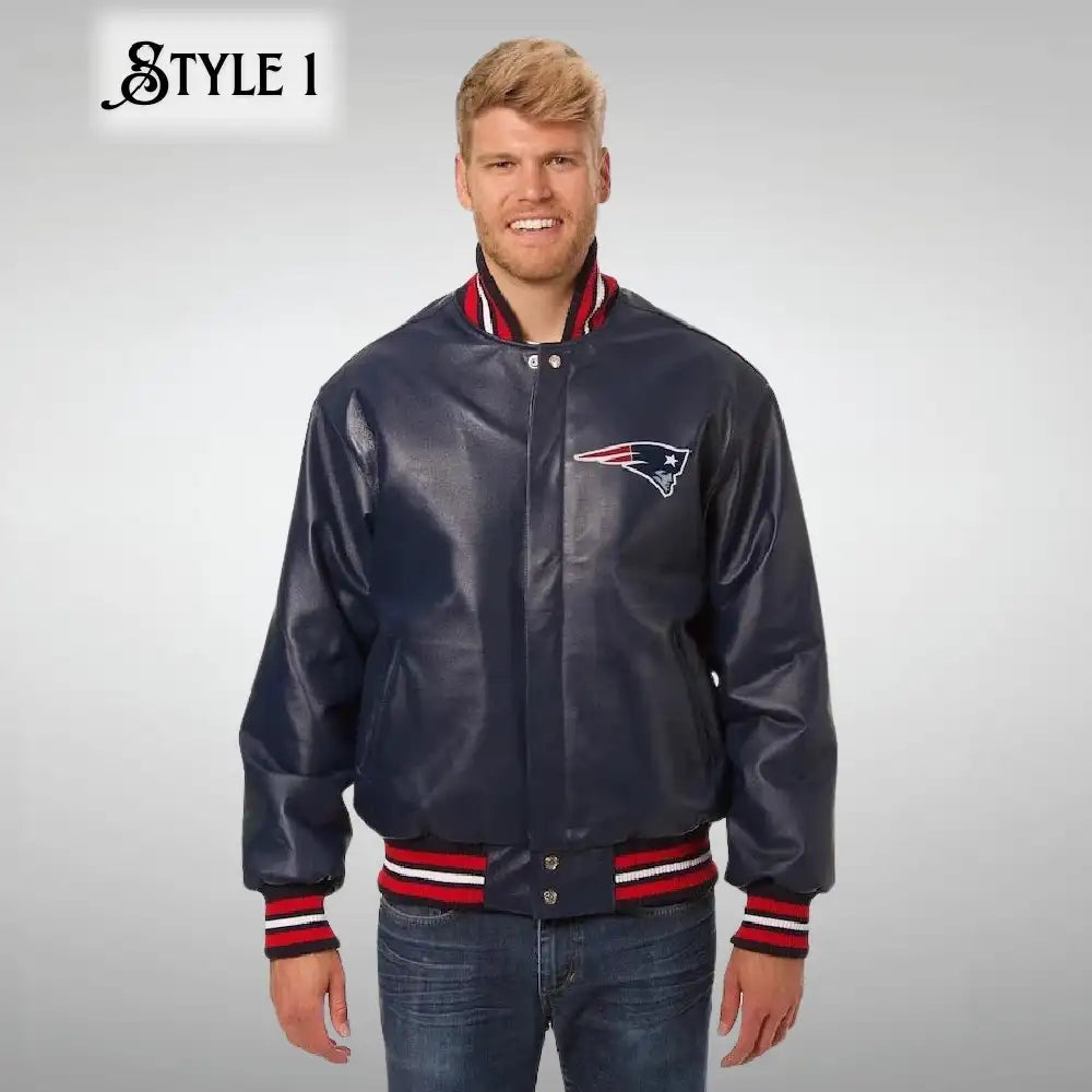 New England Patriots Leather Jacket