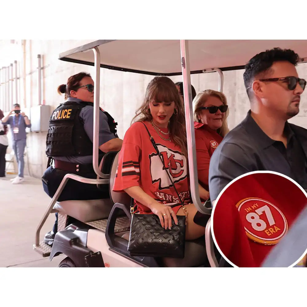  NFL 2024 Taylor Swift Kansas City Chiefs Red Oversized T-shirt Dress
