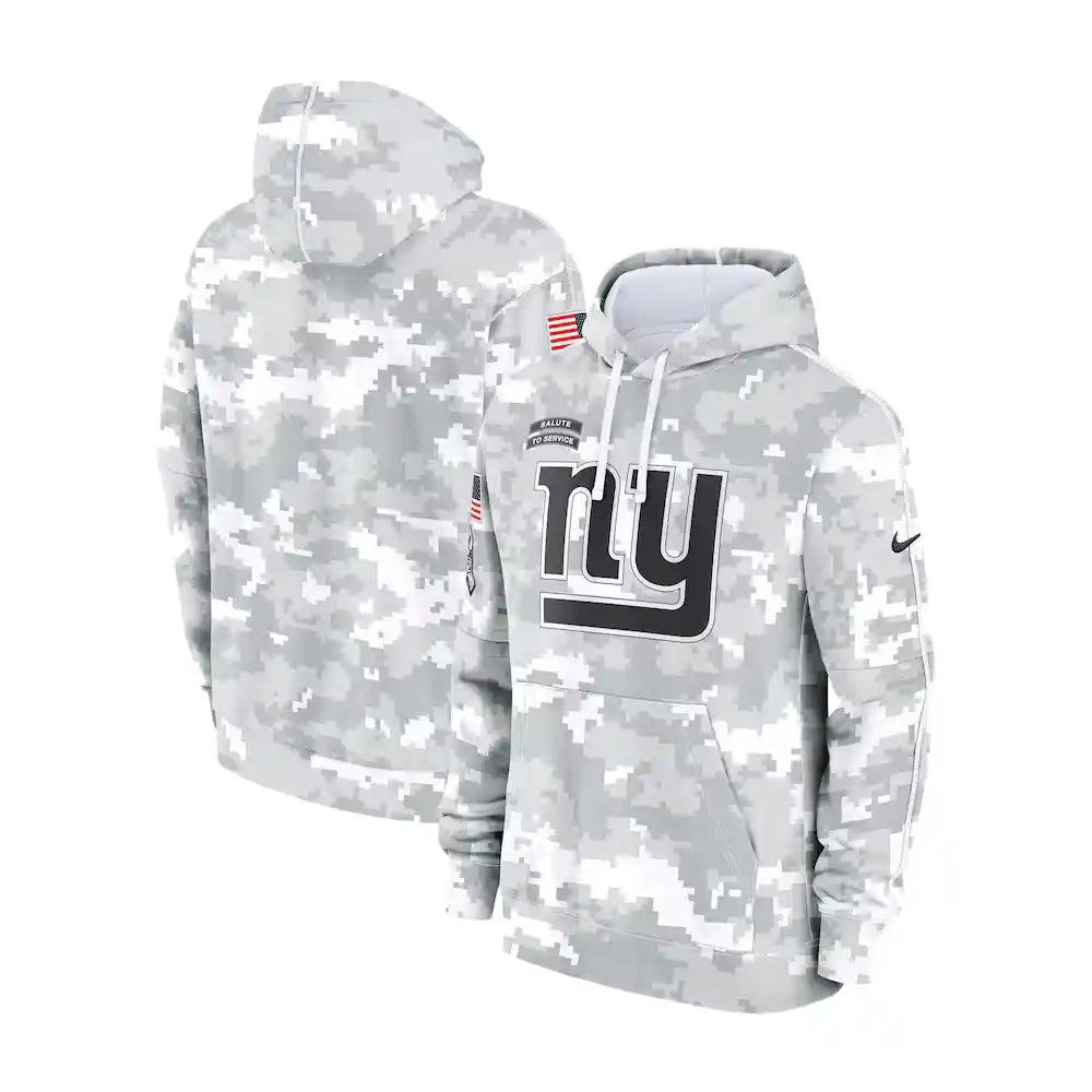 New York Giants Nike Arctic Camo 2024 Salute to Service Club Fleece Pullover Hoodie