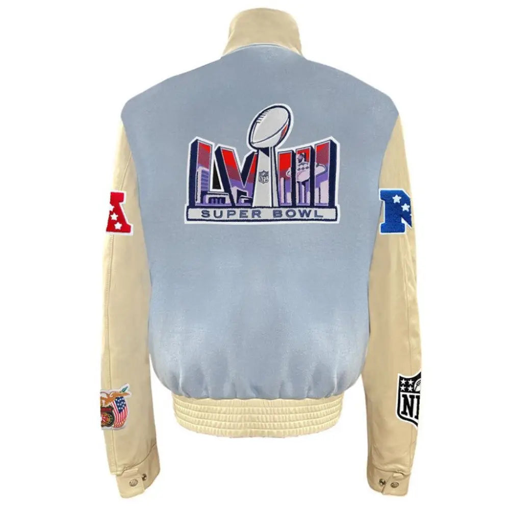 NFL Super Bowl 2024 LVIII light blue jacket
