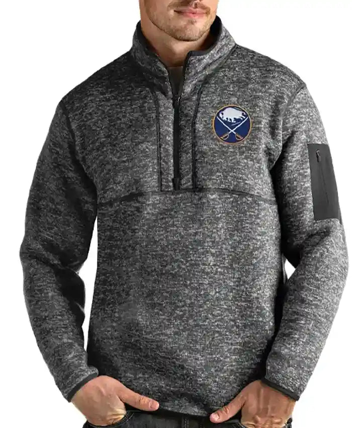 NHL Team Buffalo Sabres Pullover Grey Jacket