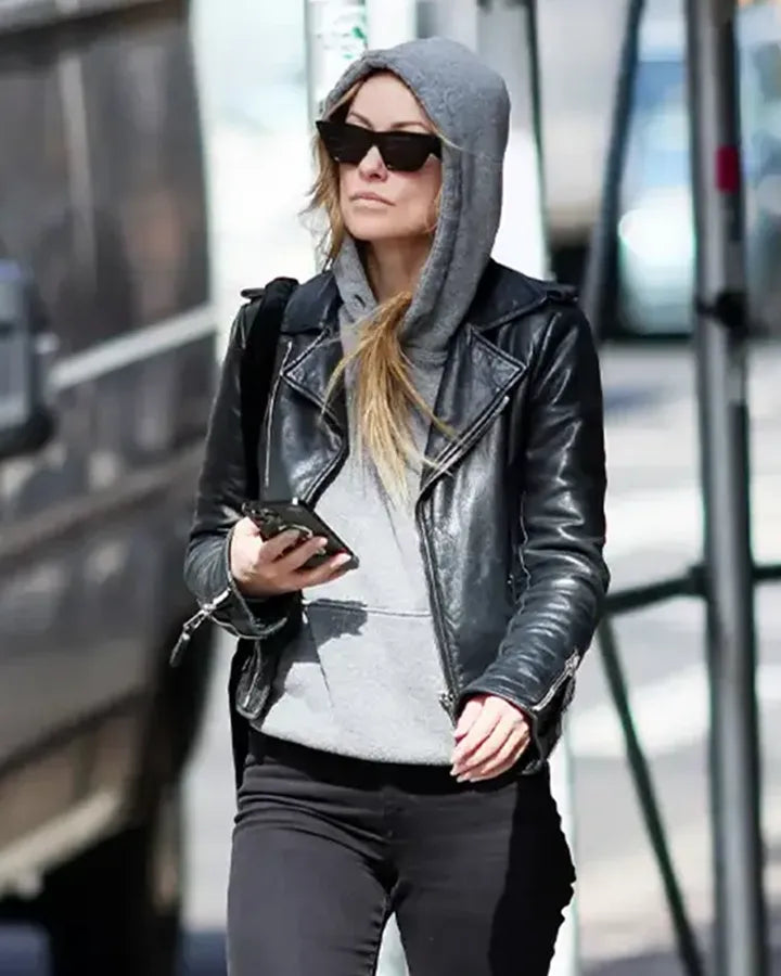 Olivia Wilde leather jacket
