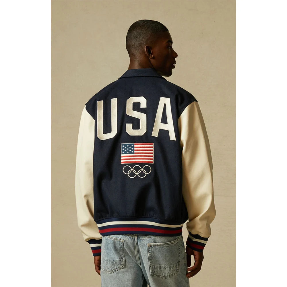 Team USA varsity jacket

