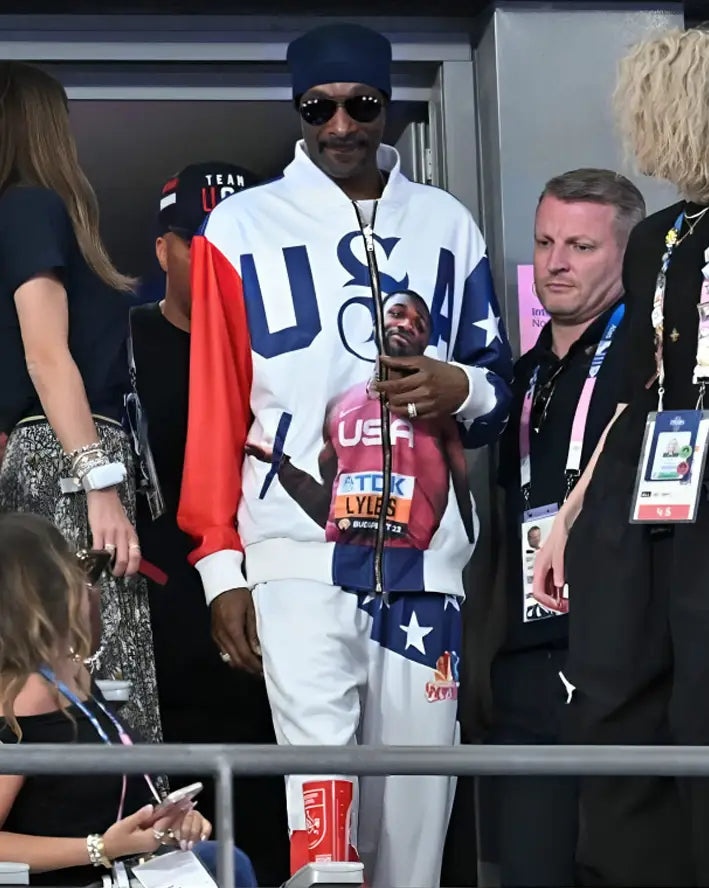 Paris Olympics Snoop Dogg Mens 100m Final Tracksuit