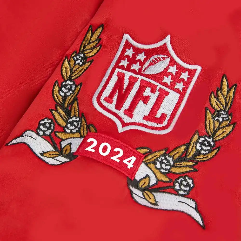 Red Full Snap Chiefs Jacket
