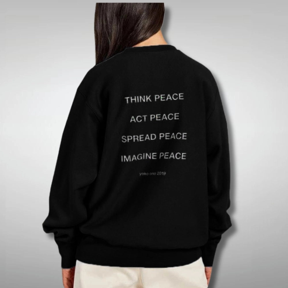 Peace Of Power Black Sweat Shirt