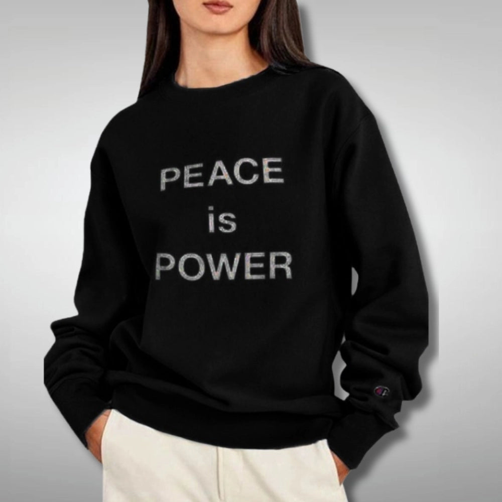 Peace Is power Black Sweat