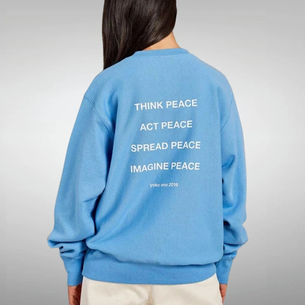 Peace Of Power Blue Sweat Shirt