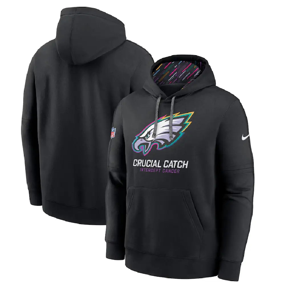 Nike Black Philadelphia Eagles 2024 NFL Crucial Catch Hoodie