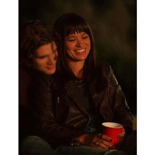 Pippa Tell Me Lies Black Leather Jacket
