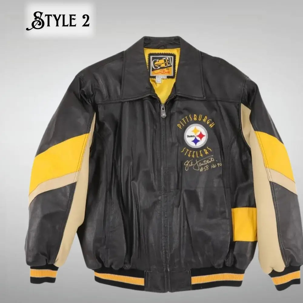 Unisex Pittsburgh Steelers Leather Jacket