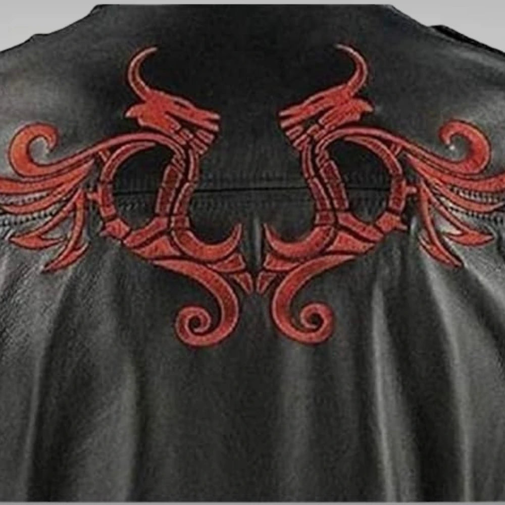 Prototype alex mercer black leather jacket