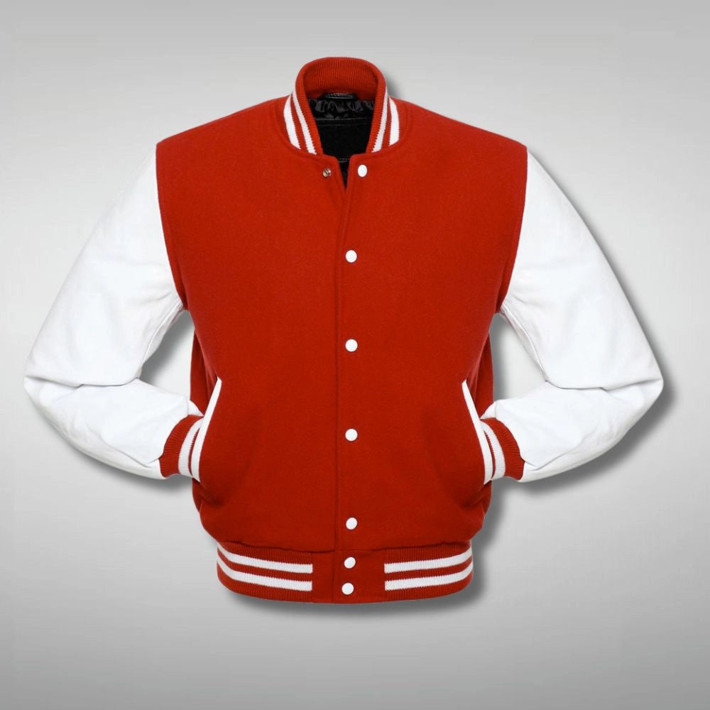 Red and White Baseball Jacket